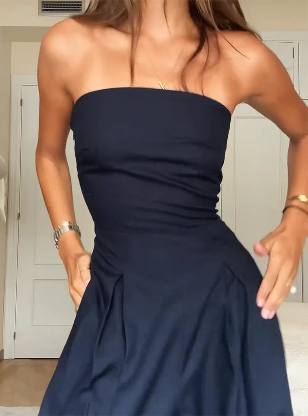 Sofia | Klassieke hoge taille mouwloze romper