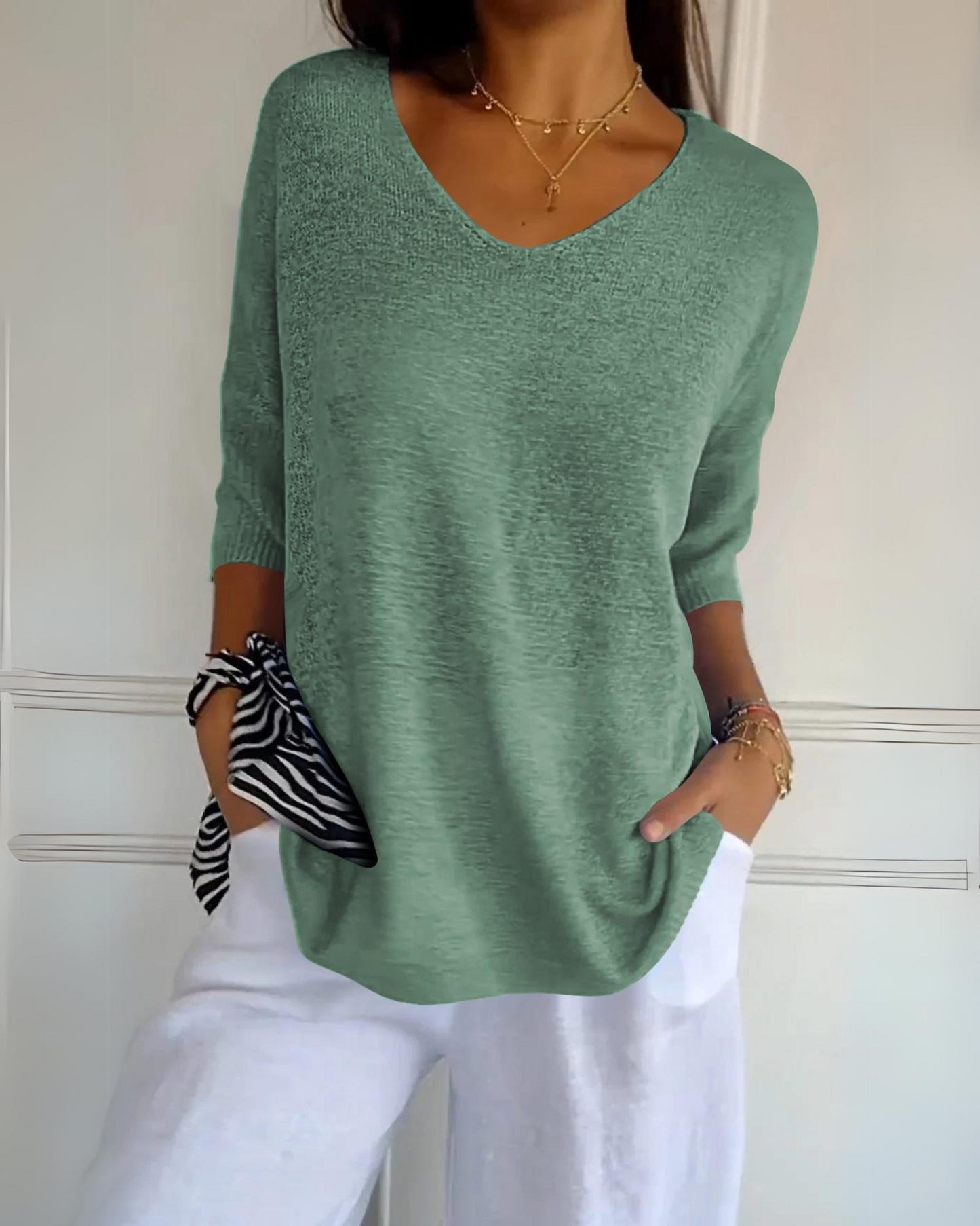 Celia | Ademende katoenen top