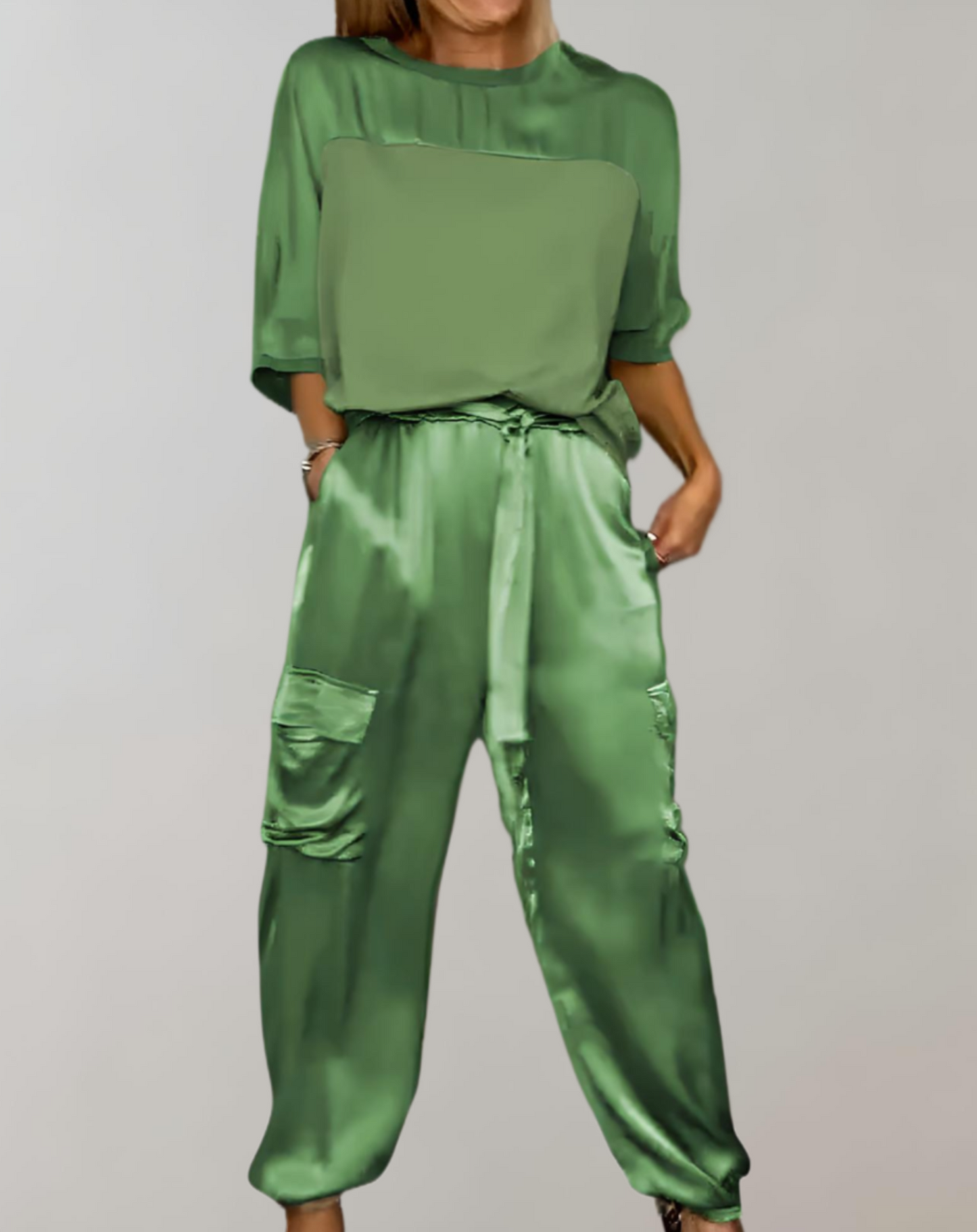 Filiz | Zijden cargo lounge set