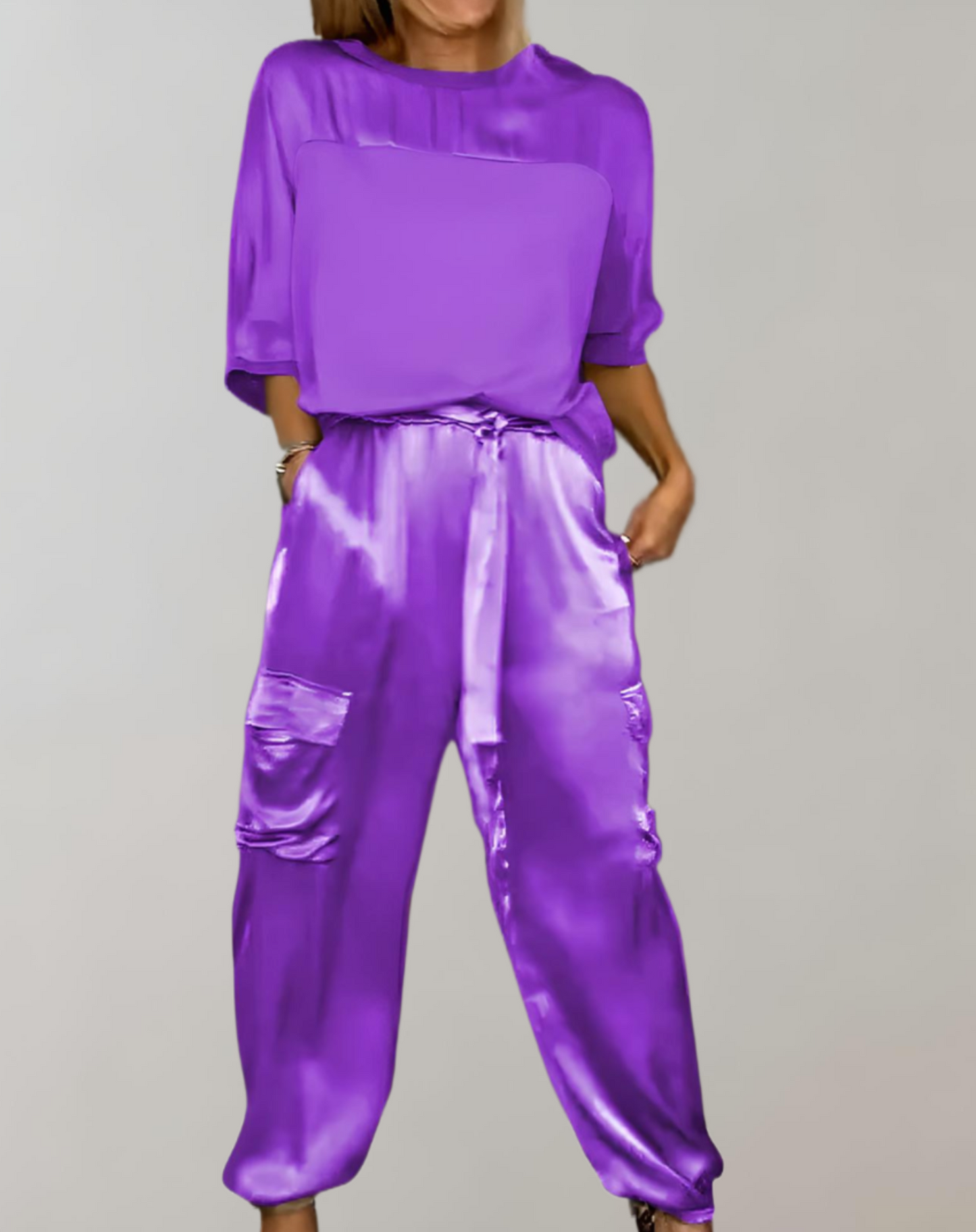 Filiz | Zijden cargo lounge set