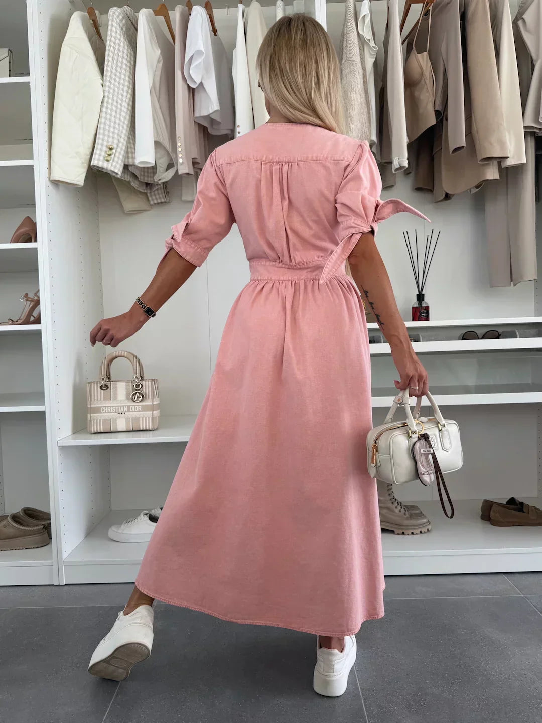 Astika™ | Stralende denim jurk